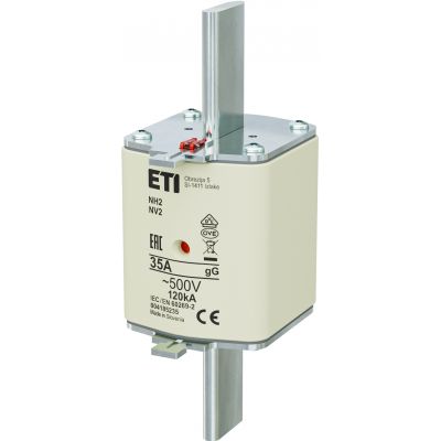 Wkładka topikowa NH zwłoczna KOMBI NH2 gG 35A 500V 004185235 ETI (004185235)